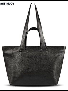 Italian Full-Grain Leather Tote Bag for Women, Soft Shoulder Purse